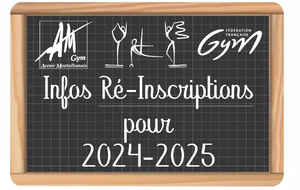 Ré-inscriptions pour la saison 2024-2025